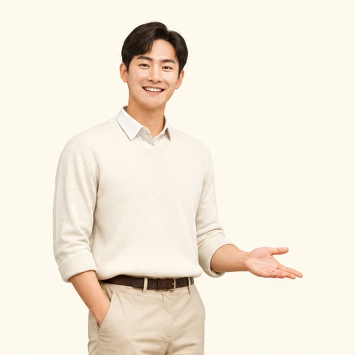아반떼 중고차 장기렌트 상담 신청을 안내하는 담당자